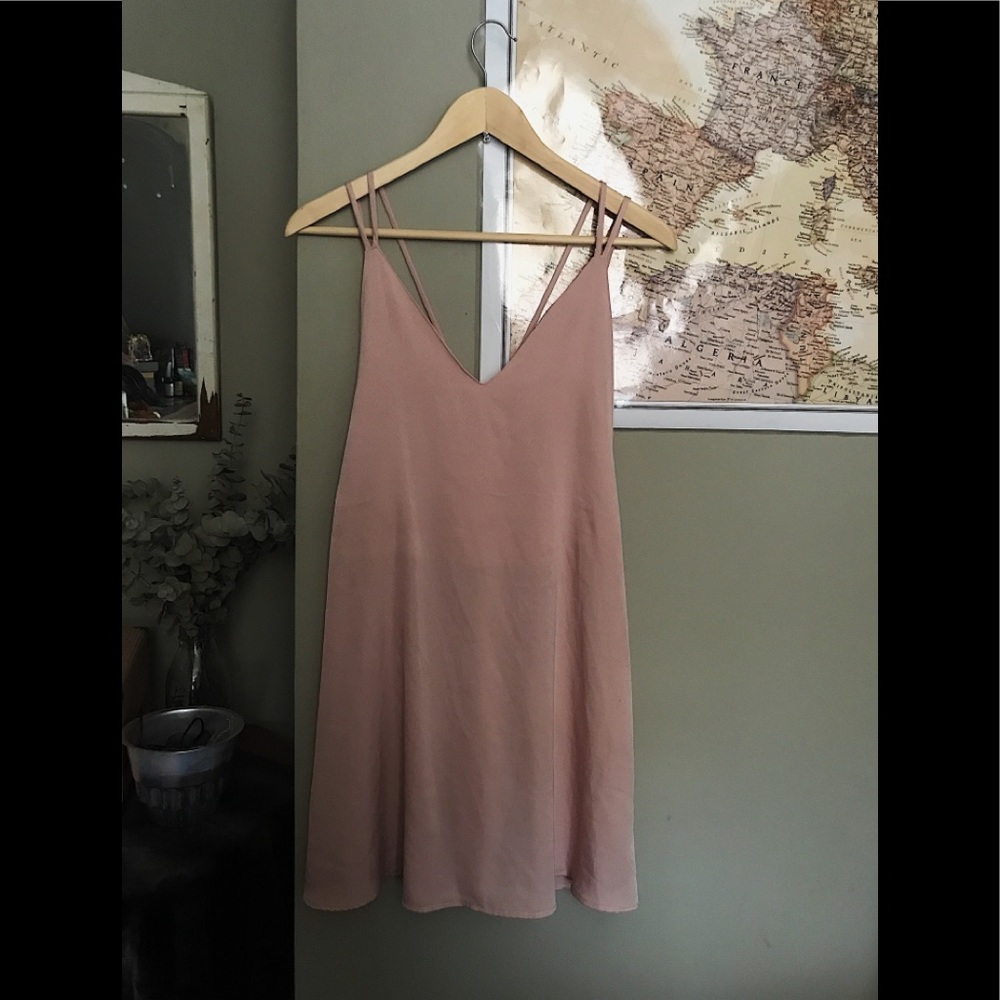 NWOT Sexy and strappy back slip-dress